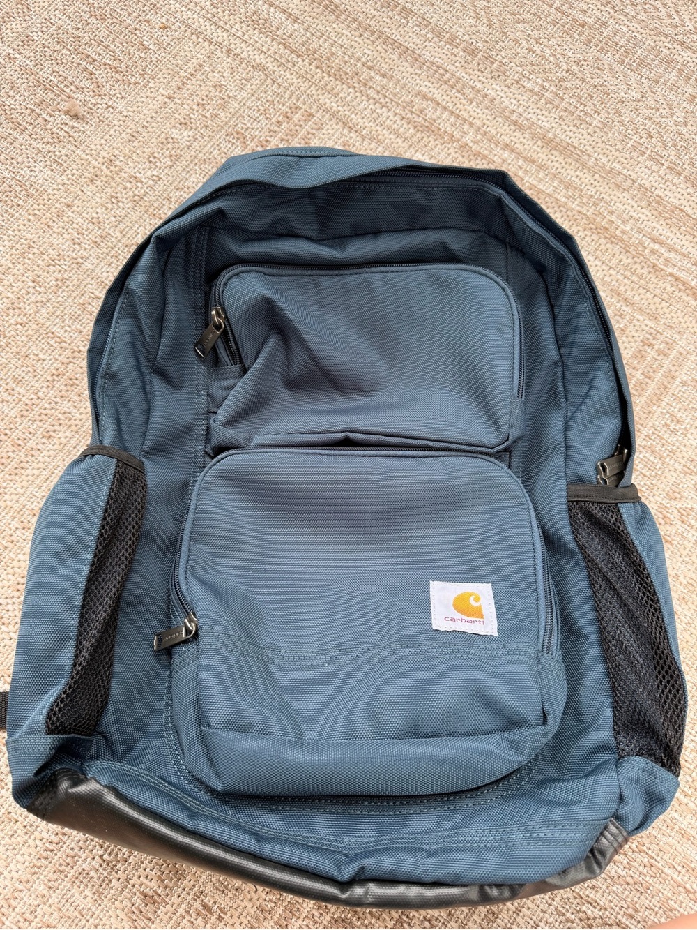 Carhartt Slate Blue Canvas Backpack with Front Pockets